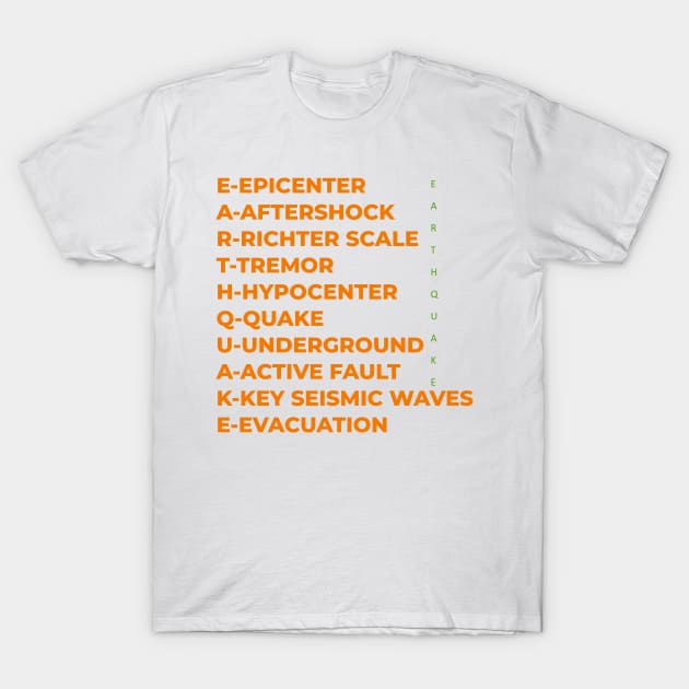 Earthquake Natural Disaster T-Shirt by Toozidi T Shirts